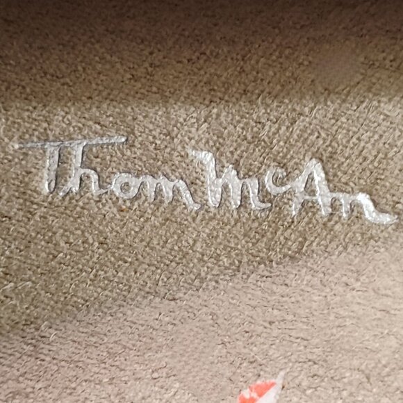 Thom McAn Womens Low Block Heel Leather Loafers Size 7 Dark Academia Career Bit - Picture 7 of 8